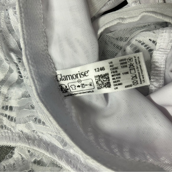 GLAMORISE white full bust full figure underwire bra 48DD style 1246 NWOT - Picture 4 of 4